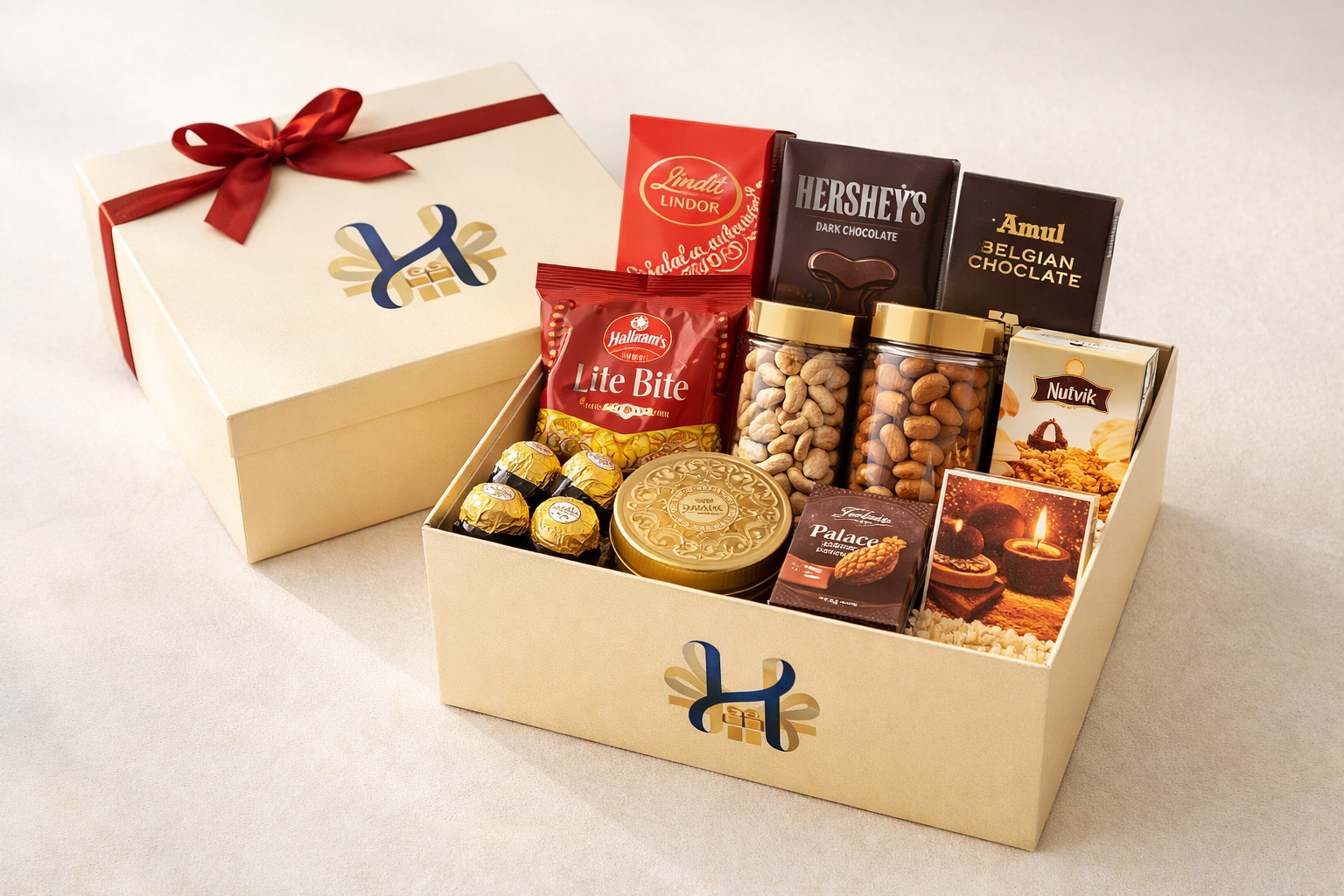 Festive Delight Hamper with Premium Chocolates and Dry Fruits